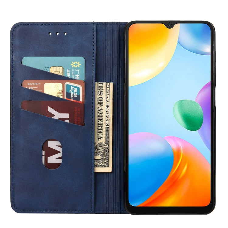 For Xiaomi Redmi 10C Skin Feel Splicing Leather Phone Case