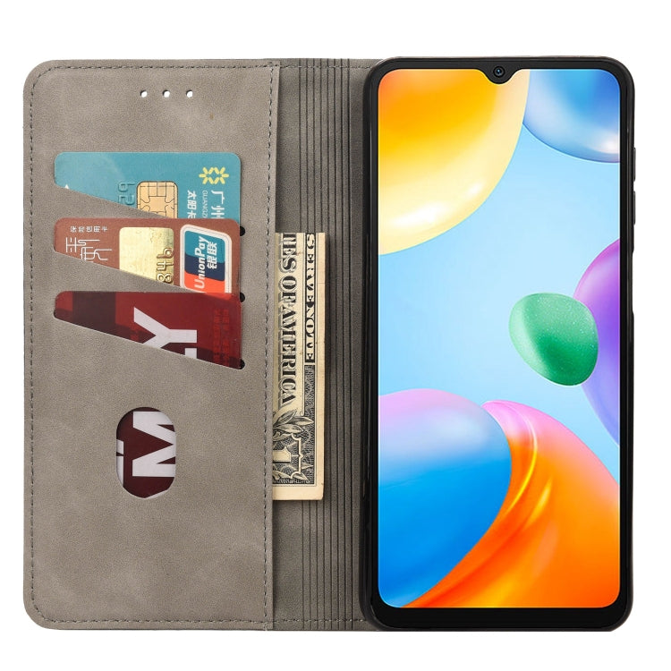 For Xiaomi Redmi 10C Skin Feel Splicing Leather Phone Case