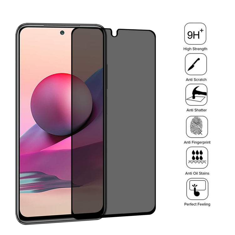 Full Cover Anti-peeping Tempered Glass Film For Xiaomi Poco M5s / Redmi Note 10S