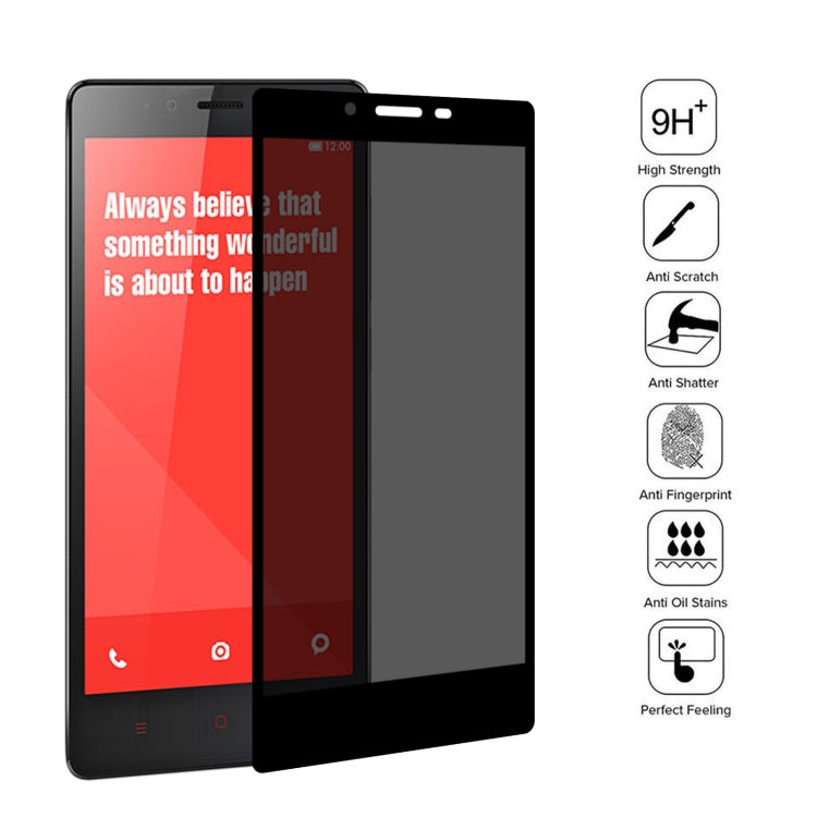 25 PCS Full Cover Anti-peeping Tempered Glass Film For Xiaomi Redmi Note 4G / 5G