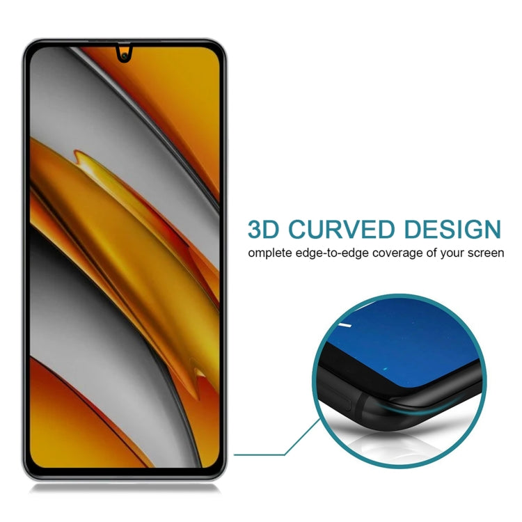 25 PCS Full Cover Anti-peeping Tempered Glass Film For Xiaomi Poco F3