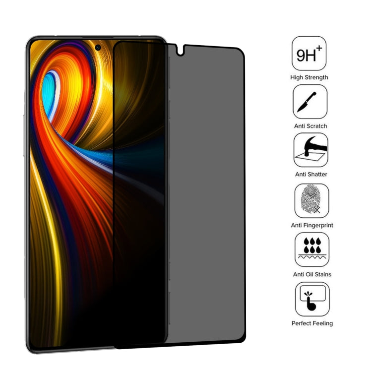 25 PCS Full Cover Anti-peeping Tempered Glass Film For Xiaomi Poco F3 GT