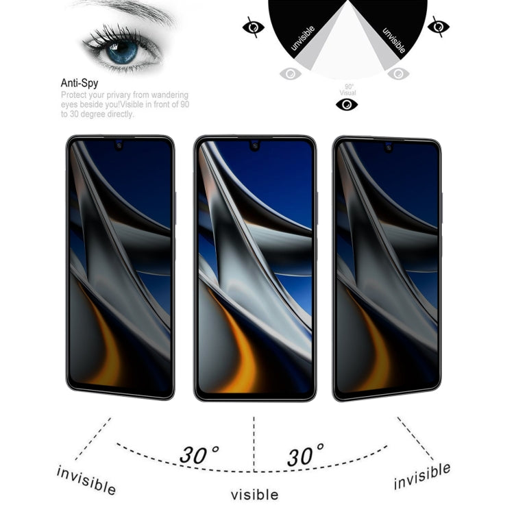 25 PCS Full Cover Anti-peeping Tempered Glass Film For Xiaomi Poco X4 Pro 5G