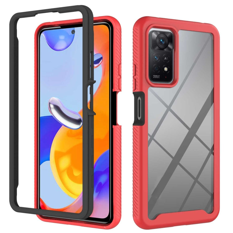 For Xiaomi Redmi Note 11 Pro 5G / 4G Foreign Starry Sky Solid Color Series PC + TPU Phone Case