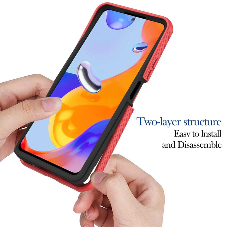 For Xiaomi Redmi Note 11 Pro 5G / 4G Foreign Starry Sky Solid Color Series PC + TPU Phone Case