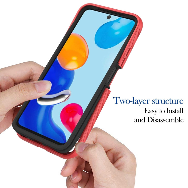 For Xiaomi Redmi Note 11S / Note 11 4G Foreign Starry Sky Solid Color Series PC + TPU Phone Case