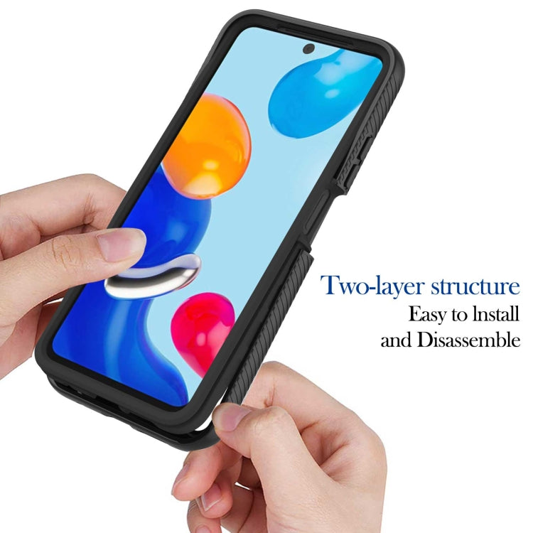 For Xiaomi Redmi Note 11S / Note 11 4G Foreign Starry Sky Solid Color Series PC + TPU Phone Case