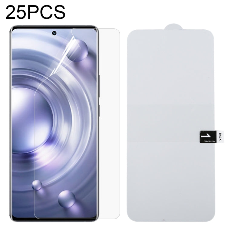 25 PCS Full Screen Protector Explosion-proof Hydrogel Film For vivo X80 / X80 Pro
