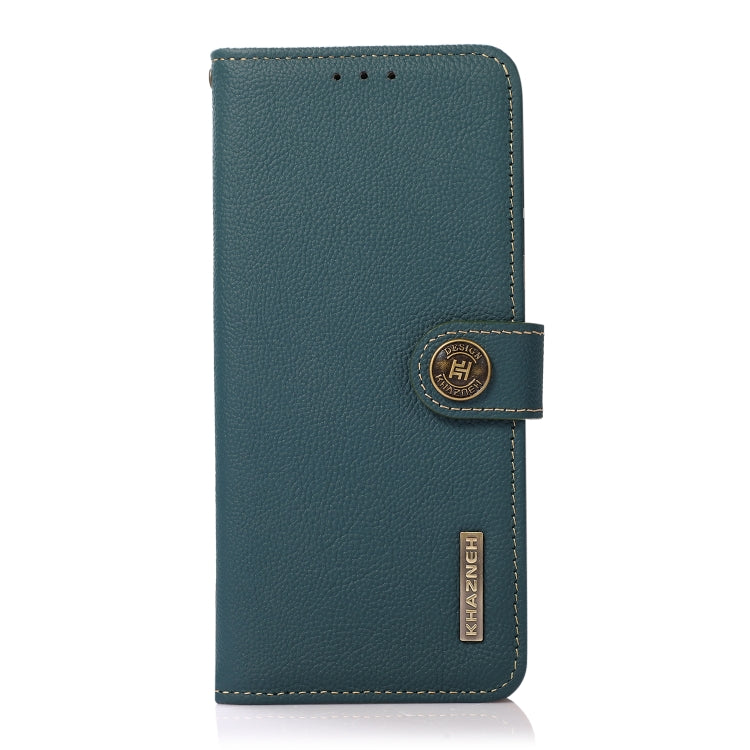 For OPPO Find X5 KHAZNEH Custer Genuine Leather RFID Phone Case