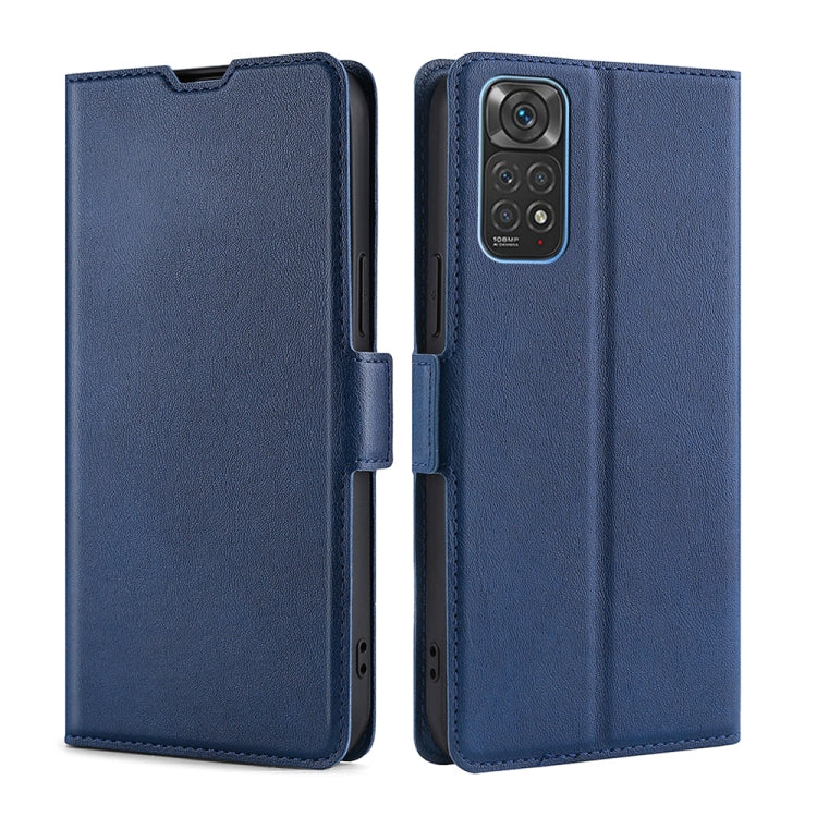 For Xiaomi Redmi Note 11 Global / Note 11S Ultra-thin Voltage Side Buckle Flip Leather Case