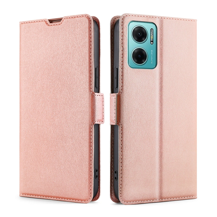 For Xiaomi Redmi Note 11E 5G Ultra-thin Voltage Side Buckle Flip Leather Case