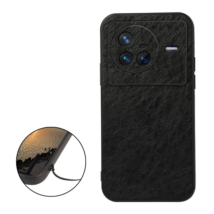For vivo X80 Crazy Horse Texture PU Leather Phone Case