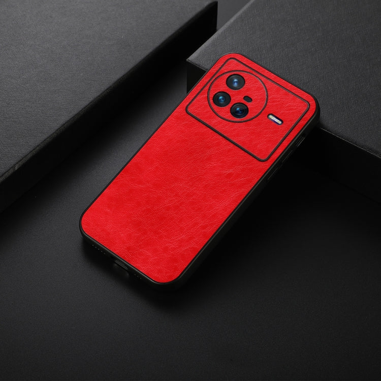 For vivo X80 Crazy Horse Texture PU Leather Phone Case