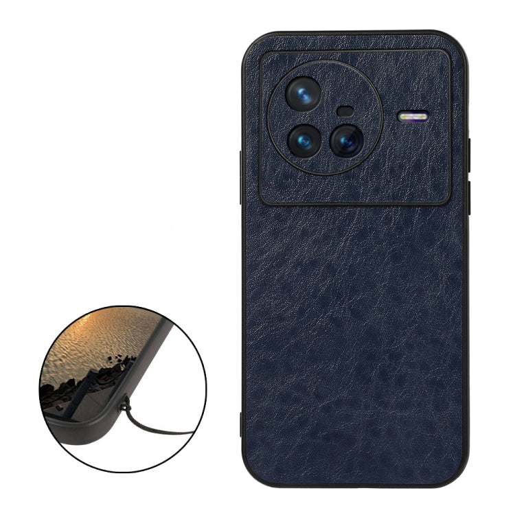 For vivo X80 Crazy Horse Texture PU Leather Phone Case