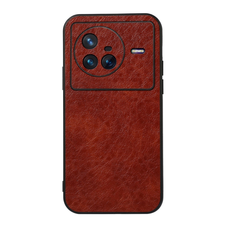 For vivo X80 Crazy Horse Texture PU Leather Phone Case