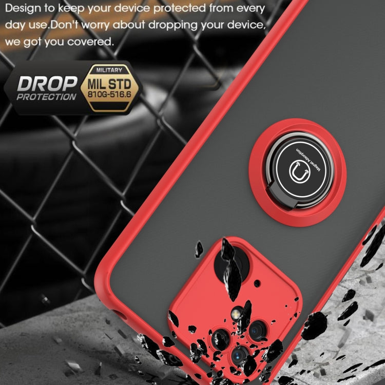 For Xiaomi Redmi 10C Q Shadow 1 Series TPU + PC Ring Holder Phone Case