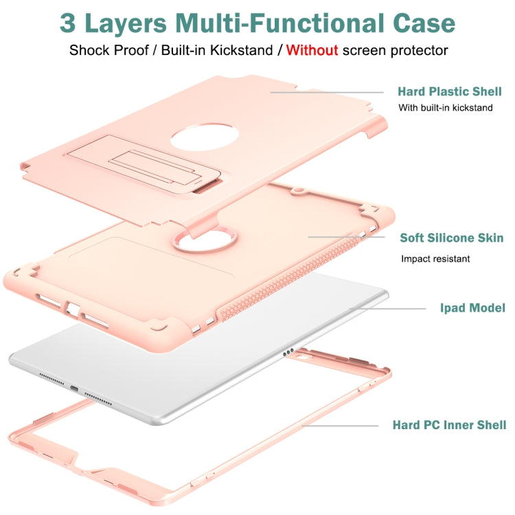 PC+Silicone Holder Tablet Case For iPad 9.7 2018 / 2017