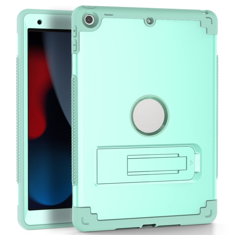 For iPad 10.2 2020 / 2019 PC+Silicone Holder Tablet Case