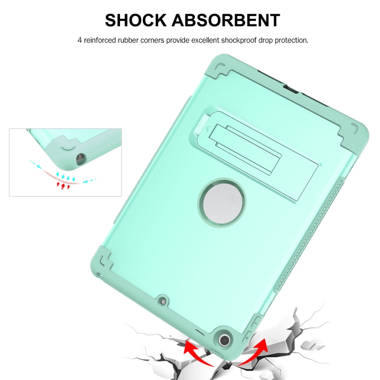 For iPad 10.2 2020 / 2019 PC+Silicone Holder Tablet Case