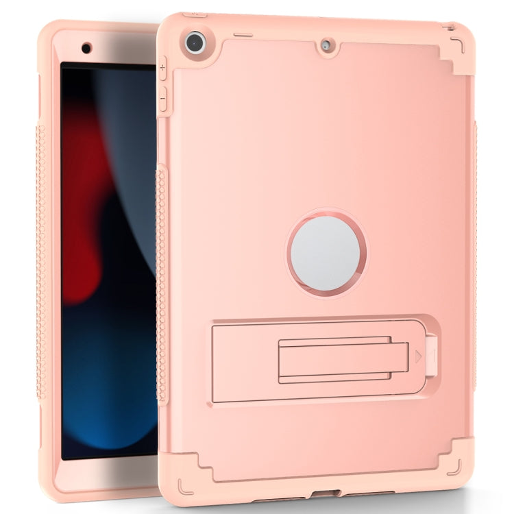 For iPad 10.2 2020 / 2019 PC+Silicone Holder Tablet Case
