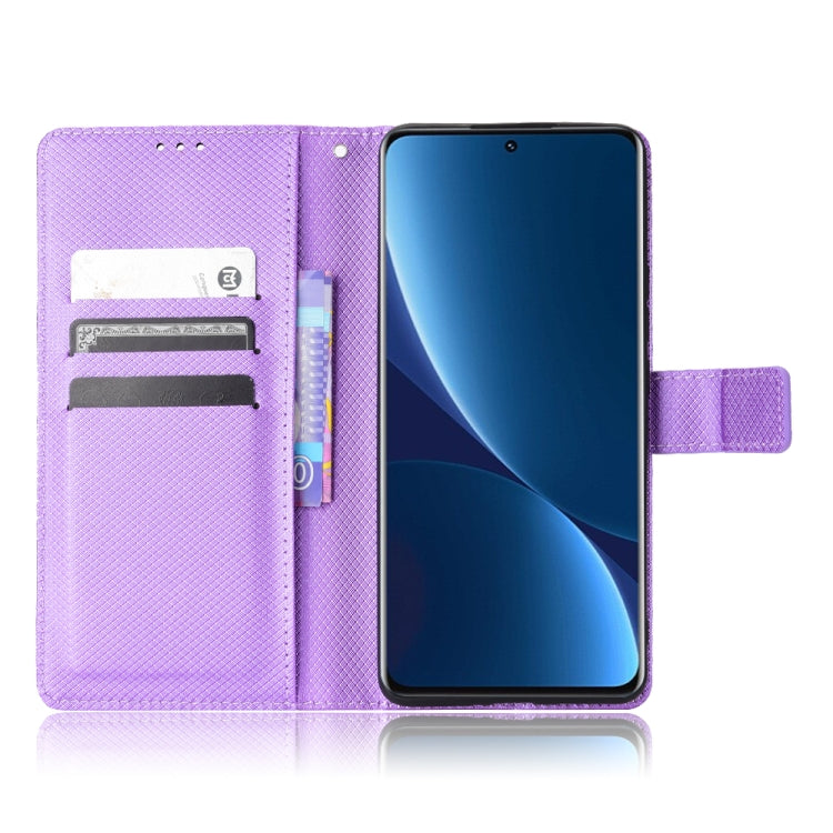 For Xiaomi 12 / 12X Diamond Texture Leather Phone Case