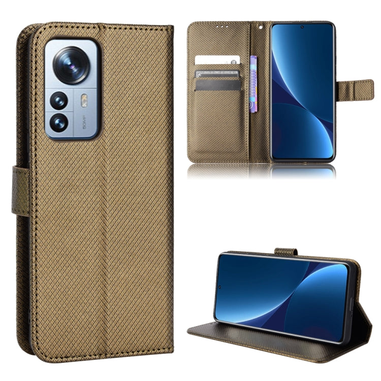 For Xiaomi 12 / 12X Diamond Texture Leather Phone Case