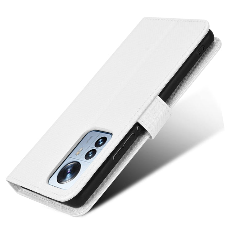 For Xiaomi 12 Pro Diamond Texture Leather Phone Case