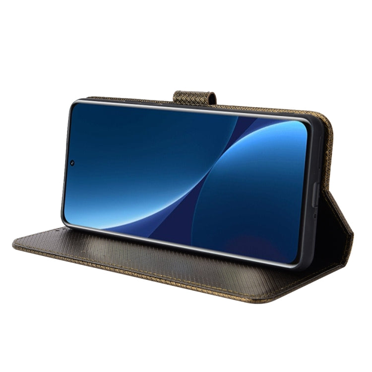 For Xiaomi 12 Pro Diamond Texture Leather Phone Case