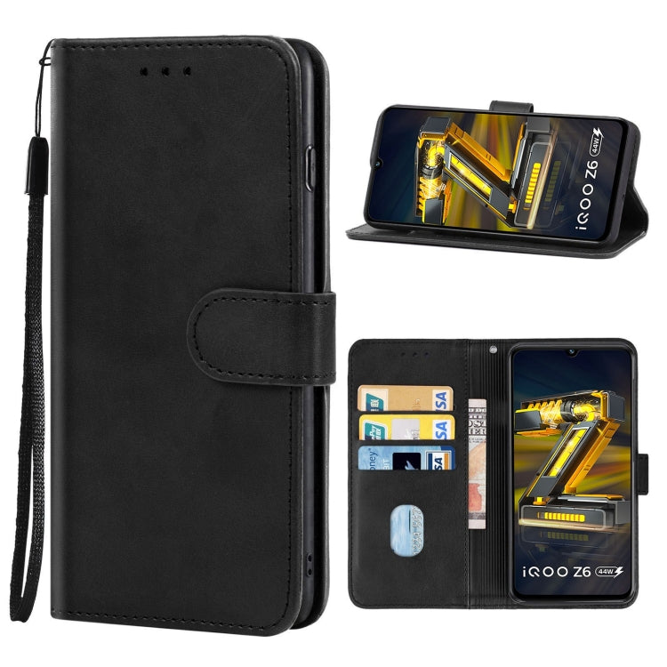 For vivo iQOO Z6 44W Leather Phone Case
