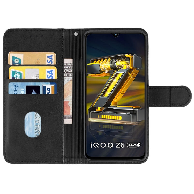 For vivo iQOO Z6 44W Leather Phone Case