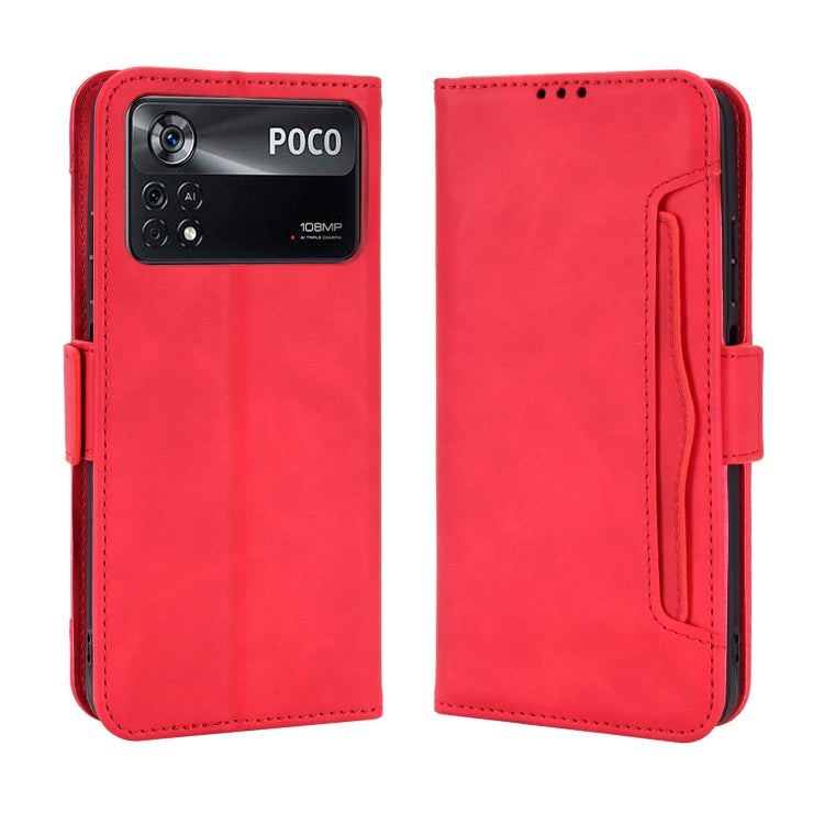 For Xiaomi Poco M4 Pro 4G Skin Feel Calf Pattern Leather Phone Case