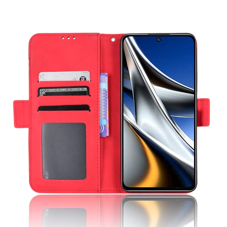 For Xiaomi Poco X4 Pro 5G Skin Feel Calf Pattern Leather Phone Case