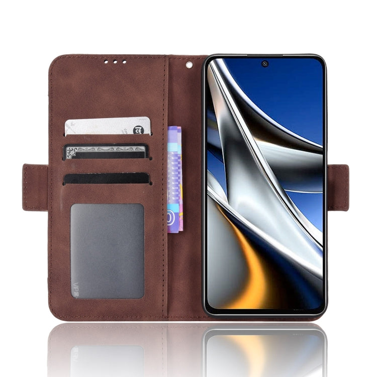 For Xiaomi Poco X4 Pro 5G Skin Feel Calf Pattern Leather Phone Case