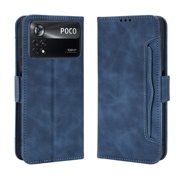 For Xiaomi Poco X4 Pro 5G Skin Feel Calf Pattern Leather Phone Case