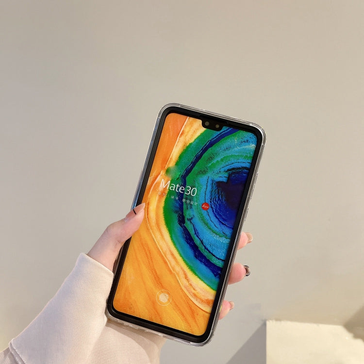 For Huawei Mate 30 Transparent Card Slot TPU Phone Case