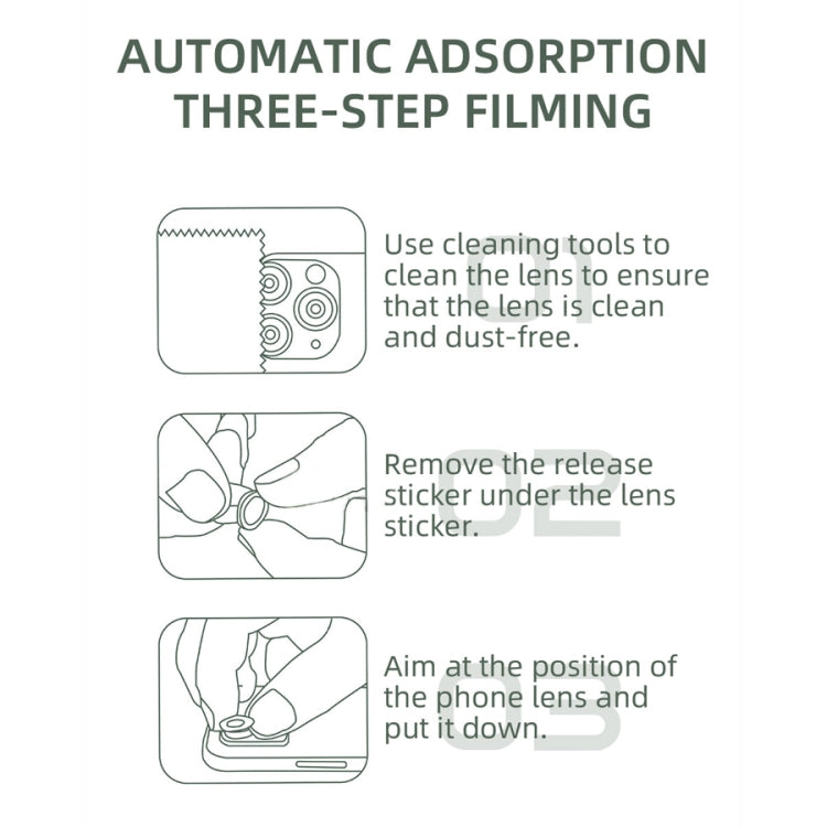 For iPhone 12 Pro CD Texture Metal Lens Tempered Film