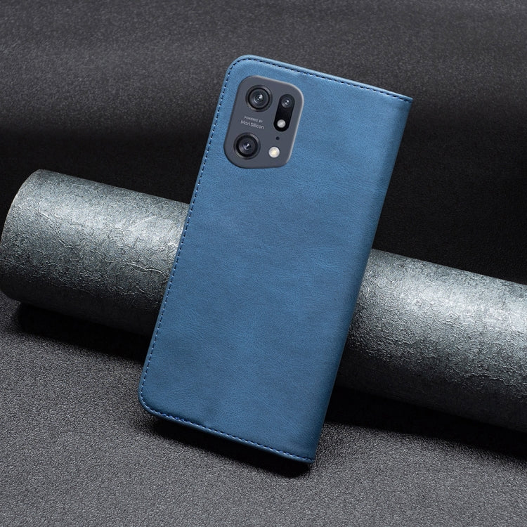 For OPPO Find X5 Pro Magnetic RFID Blocking Anti-Theft Leather Phone Case