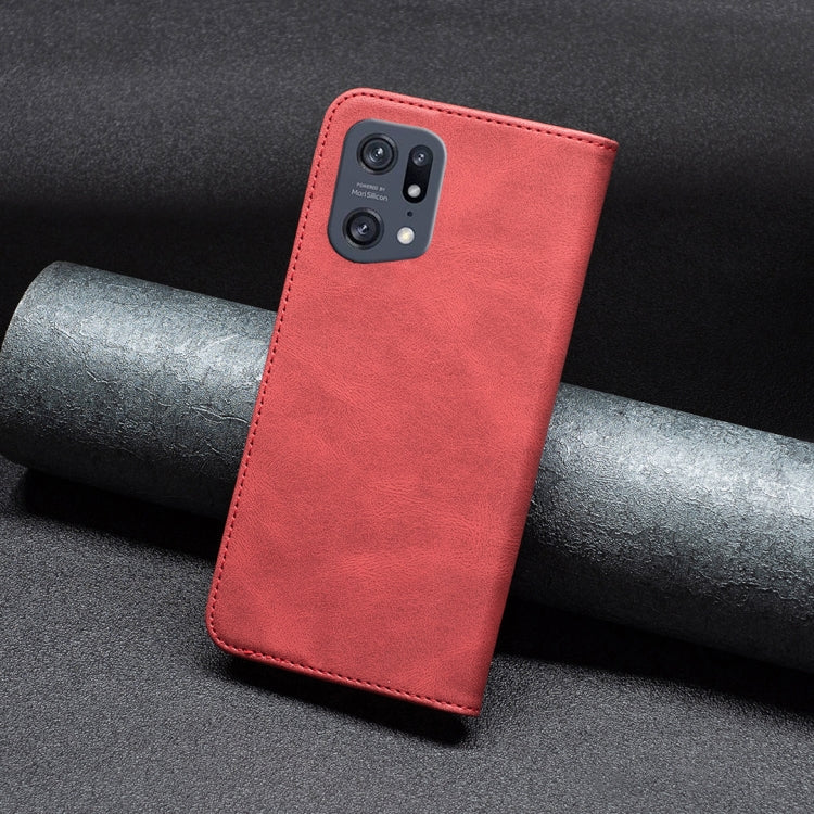 For OPPO Find X5 Pro Magnetic RFID Blocking Anti-Theft Leather Phone Case