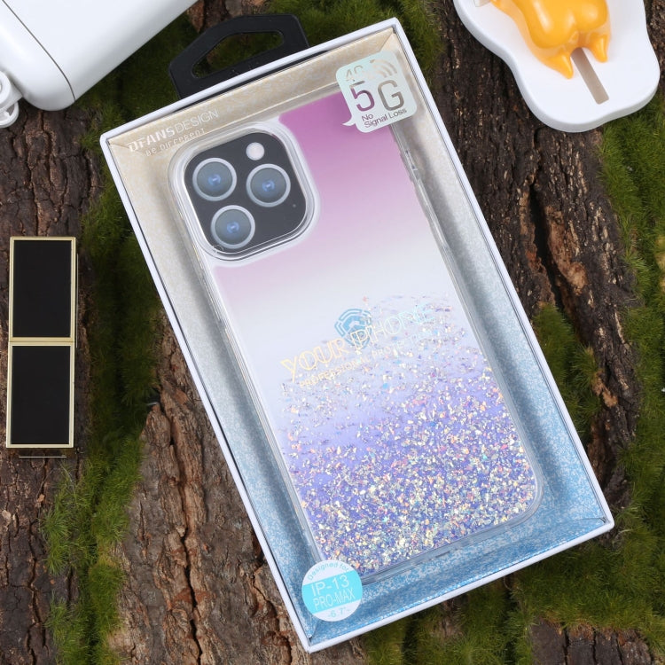 For iPhone 13 Pro Max DFANS DESIGN Gradient Starlight Shining Phone Case