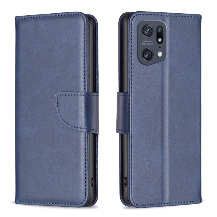 For OPPO Find X5 Pro Lambskin Texture Leather Phone Case