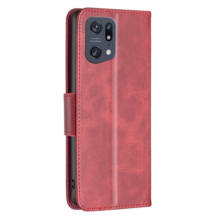 For OPPO Find X5 Pro Lambskin Texture Leather Phone Case