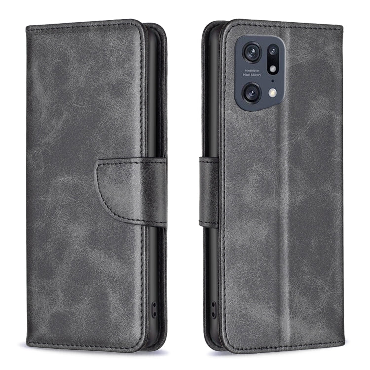 For OPPO Find X5 Pro Lambskin Texture Leather Phone Case