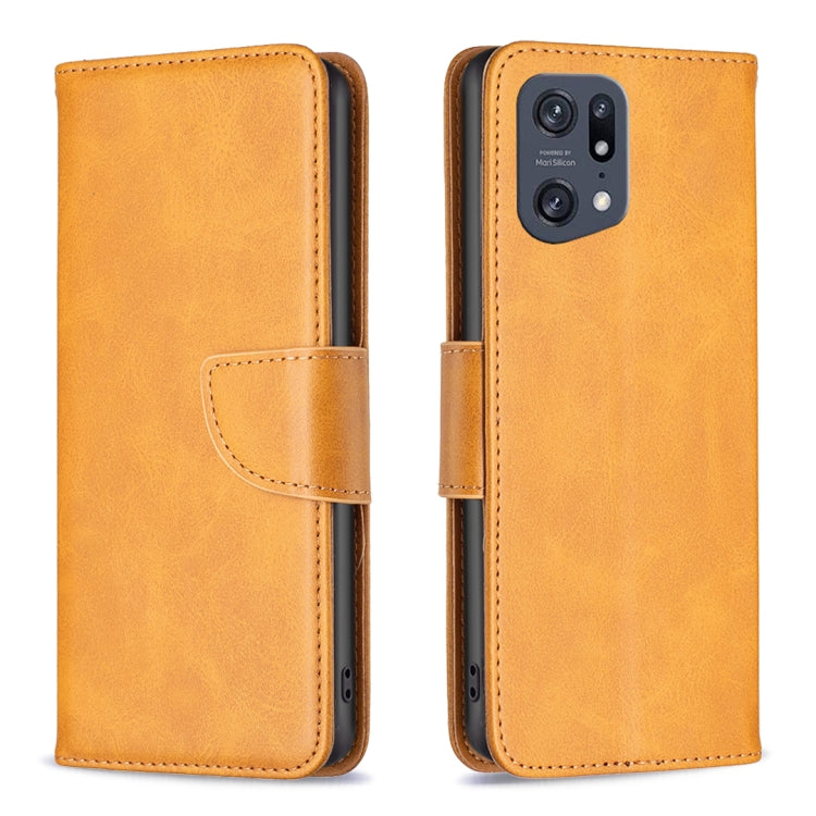 For OPPO Find X5 Pro Lambskin Texture Leather Phone Case