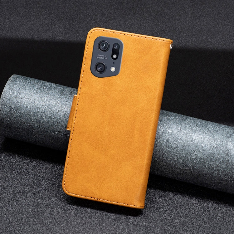 For OPPO Find X5 Pro Lambskin Texture Leather Phone Case