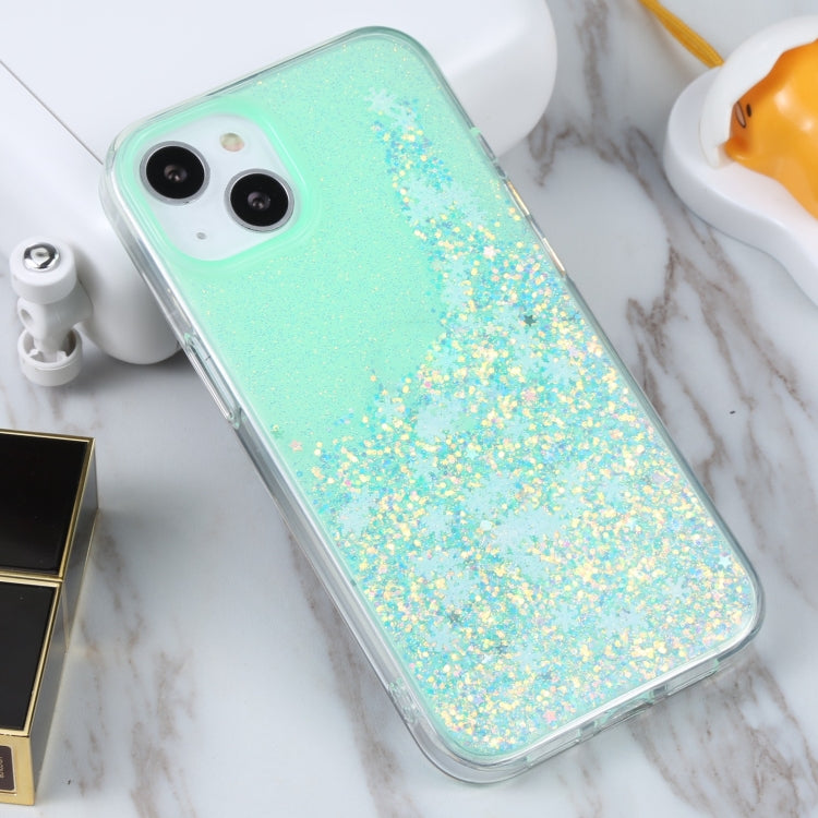 For iPhone 13 DFANS DESIGN Snowflake Starlight Shining Phone Case