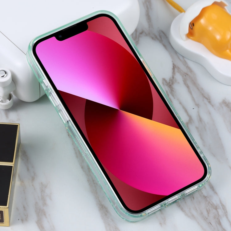 For iPhone 13 DFANS DESIGN Snowflake Starlight Shining Phone Case