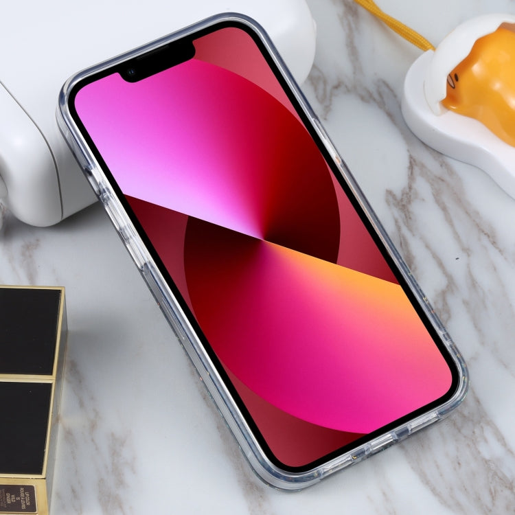 For iPhone 13 DFANS DESIGN Snowflake Starlight Shining Phone Case