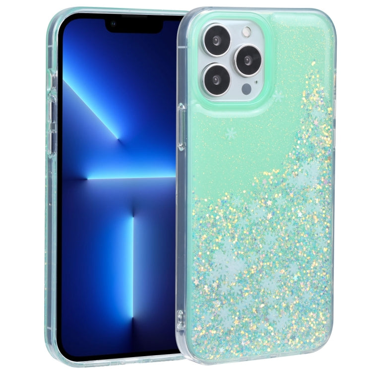 For iPhone 13 Pro DFANS DESIGN Snowflake Starlight Shining Phone Case