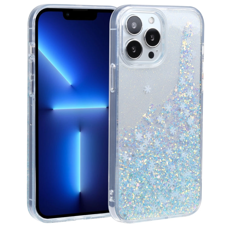 For iPhone 13 Pro DFANS DESIGN Snowflake Starlight Shining Phone Case