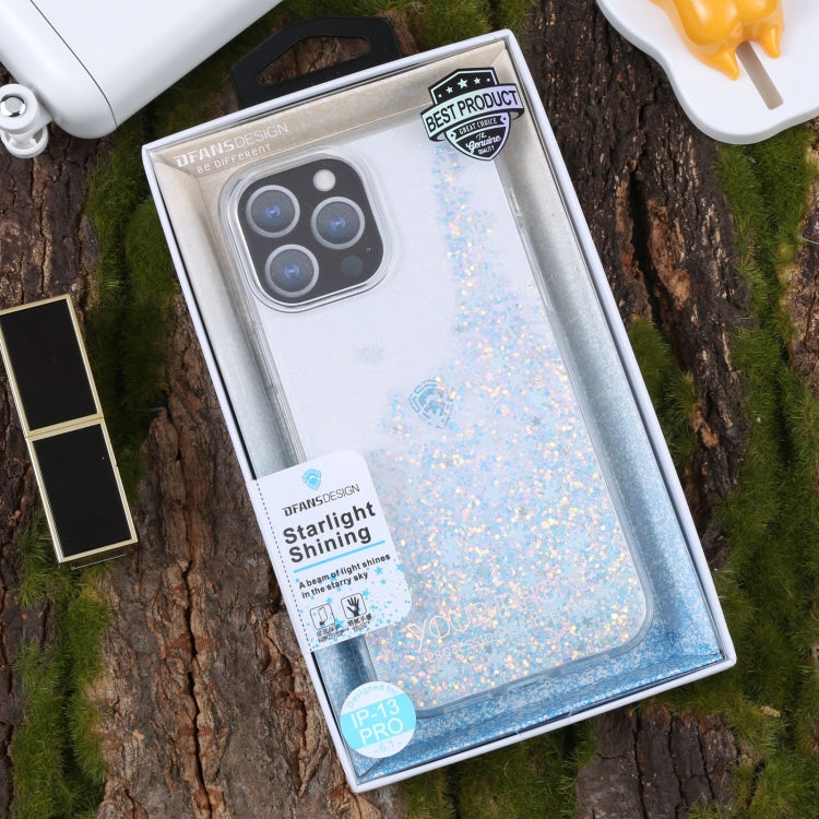 For iPhone 13 Pro DFANS DESIGN Snowflake Starlight Shining Phone Case